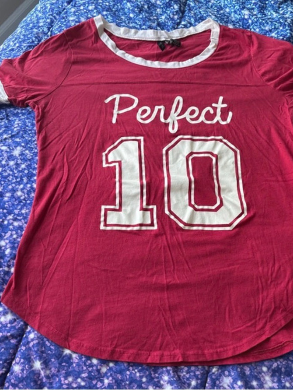 "Perfect 10" Red Short-Sleeve Tee
